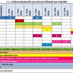 Sağlık Bakanlığı Aşı Takvimi