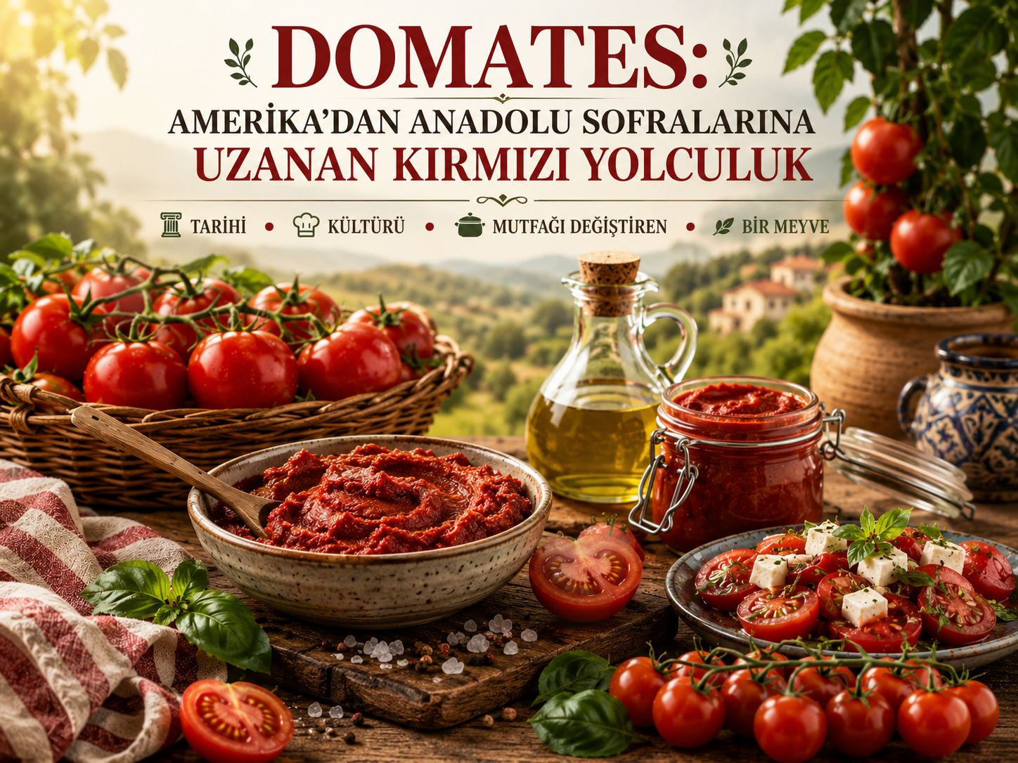 Domates: Amerika’dan Anadolu Sofralarına Uzanan Kırmızı Yolculuk Domates: Amerika’dan Anadolu Sofralarına Uzanan Kırmızı Yolculuk